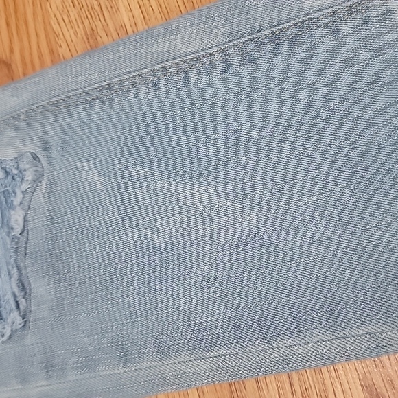 Levis Denizon Taper Distressed Jeans Size 12 - Picture 4 of 12
